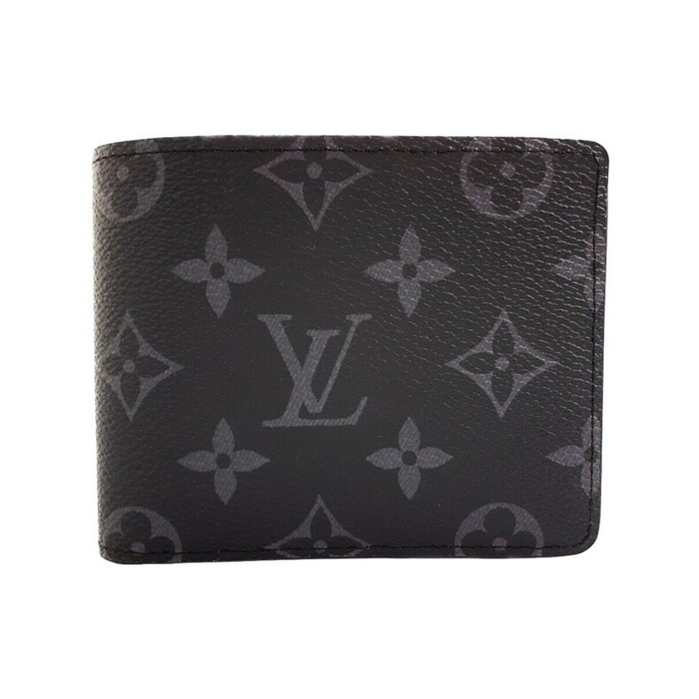 Louis Vuitton Monogram Bifold Multiple Black Portefeuille Wallet Eclipse - Picture 2 of 5